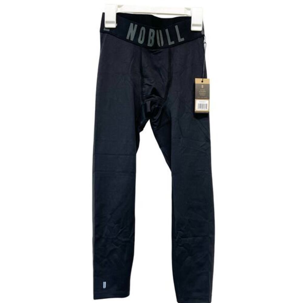 NoBull Men's Black Stretch Compression Tights Pants Size‎ Small